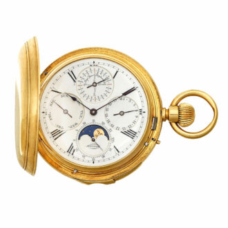 English/French gold complicated pocket watch Circa 1890