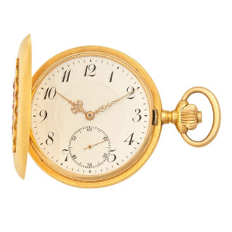 Swiss 18 carat gold hunting cased lever pocket watch Circa 1900