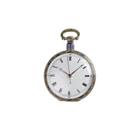 Swiss gold enamel watch for the Chinese market Circa 1820 Swiss gold enamel watch for the Chinese market Circa 1820