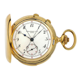 Swiss Geneva pocket watch with split seconds chronograph Circa 1904