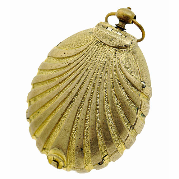 German brass single handed pre hairspring neck watch Circa 1640 German brass single handed pre hairspring neck watch Circa 1640