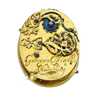 German brass single handed pre hairspring neck watch Circa 1640