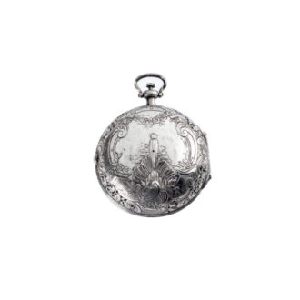 German silver hour repeating watch with alarm Circa 1740