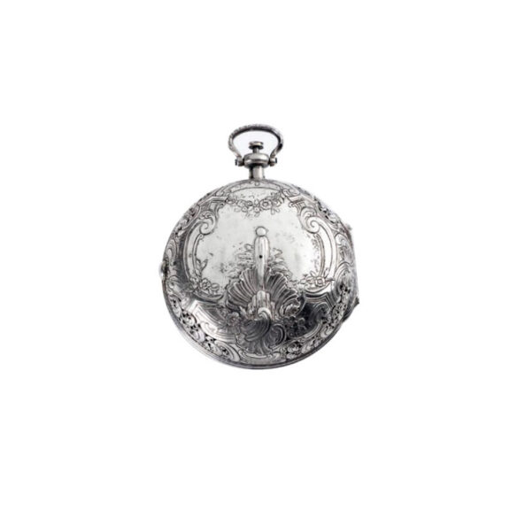 German silver hour repeating watch with alarm Circa 1740 German silver hour repeating watch with alarm Circa 1740