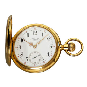 German gold hunting cased lever pocket watch Circa 1888