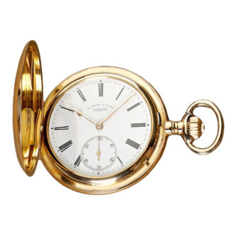 German gold hunting cased pocket watch Circa 1907