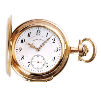 German gold hunting pocket watch in quality 1A Circa 1914