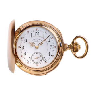 German gold hunting case watch in quality 1A Circa 1891