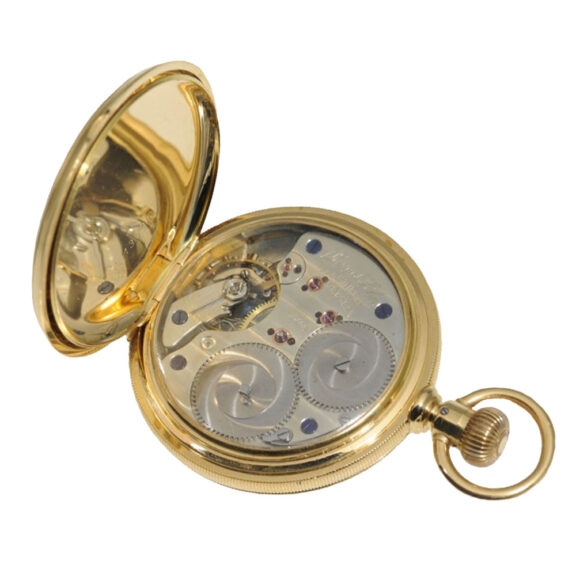 German gold lever with 30h power reserve indicator Circa 1880 German gold lever with 30h power reserve indicator Circa 1880