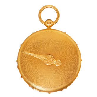 Fine Swiss gold montre à tact watch with date Circa 1850