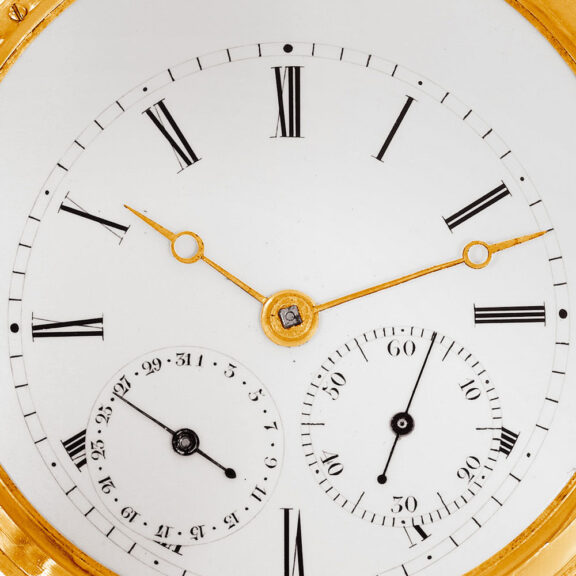 Fine Swiss gold montre à tact watch with date Circa 1850 Fine Swiss gold montre à tact watch with date Circa 1850