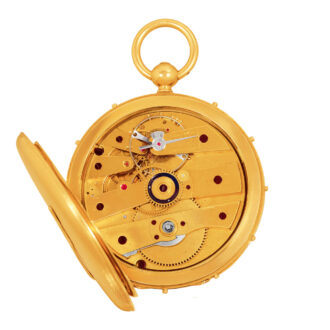 Fine Swiss gold montre à tact watch with date Circa 1850