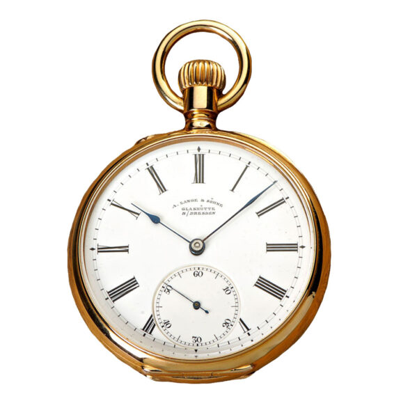 Very fine German gold open faced pocket watch Circa 1895
