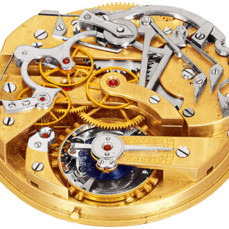 Fine Swiss gold chronograph lever watch Circa 1878