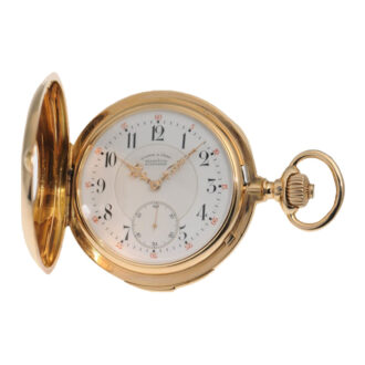 Exquisite German gold half hunter pocket watch Circa 1894 Exquisite German gold half hunter pocket watch Circa 1894