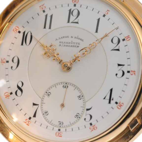 Exquisite German gold half hunter pocket watch Circa 1894 Exquisite German gold half hunter pocket watch Circa 1894