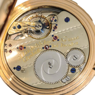 Exquisite German gold half hunter pocket watch Circa 1894 Exquisite German gold half hunter pocket watch Circa 1894