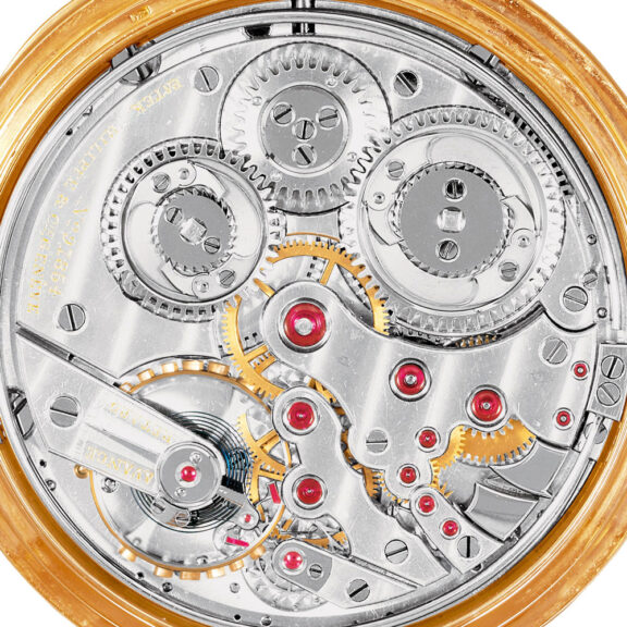 Swiss gold minute repeating watch "Trip Repeater" Circa 1900 Swiss gold minute repeating watch "Trip Repeater" Circa 1900