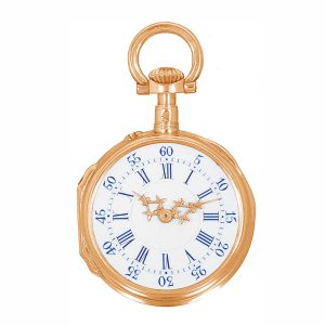 Fine French gold open faced lady's pendant watch Circa 1875