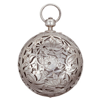 Austrian silver watch with moon phases and alarm Circa 1650