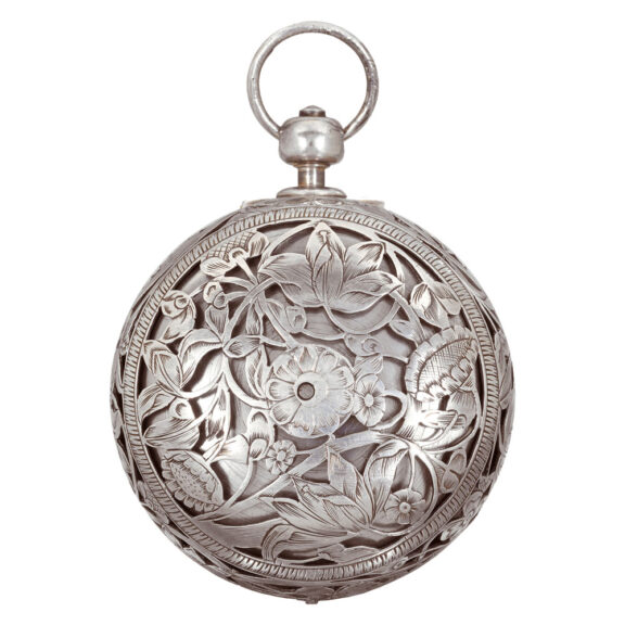 Austrian silver watch with moon phases and alarm Circa 1650 Austrian silver watch with moon phases and alarm Circa 1650