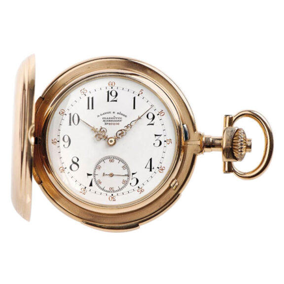Swiss gold hunter minute repeating watch Circa 1889