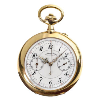 German gold chronograph pocket watch in quality 1A Circa 1916