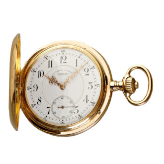 German 18k gold hunting cased pocket watch Circa 1905