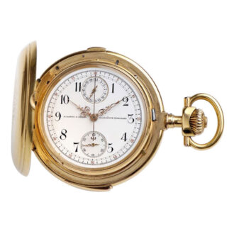 Swiss gold minute repeating chronograph Circa 1887