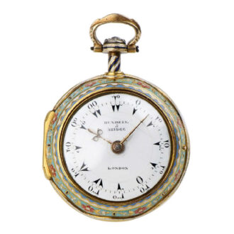 English gold and enamel verge pocket watch Circa 1803