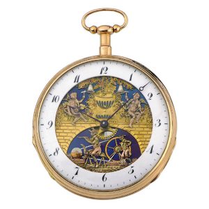 Swiss quarter repeating verge with Jacquemarts Circa 1810