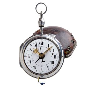 French large quarter repeating coach clock Circa 1760