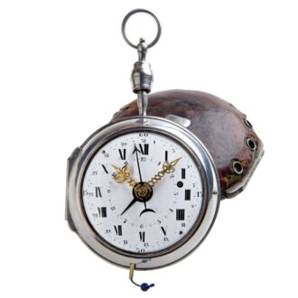 French large quarter repeating coach clock Circa 1760
