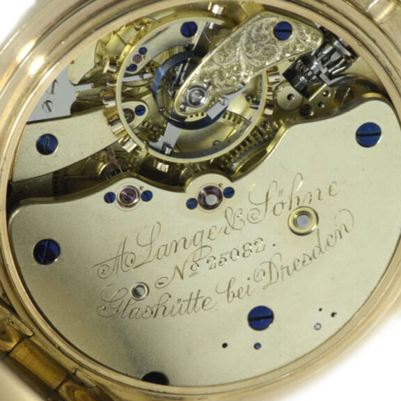 German gold chronometer hunting cased watch Circa 1888 German gold chronometer hunting cased watch Circa 1888