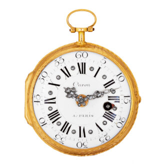 Fine French gold and enamel verge watch Circa 1750