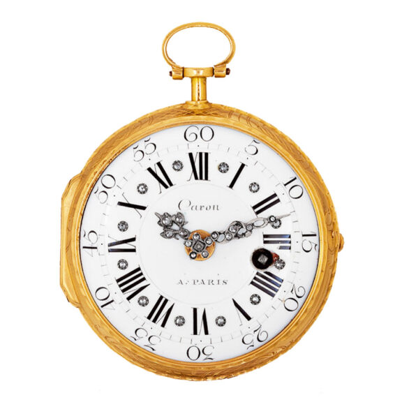 Fine French gold and enamel verge watch Circa 1750