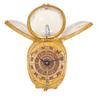 Swiss silver gilt watch in the shape of a tulip Circa 1640/1730