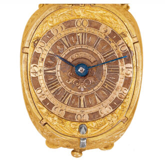 Swiss silver gilt watch in the shape of a tulip Circa 1640/1730