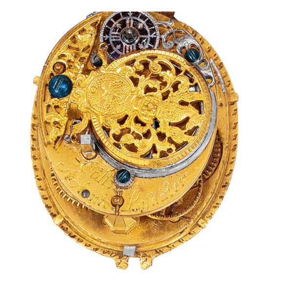 Swiss silver gilt watch in the shape of a tulip Circa 1640/1730 Swiss silver gilt watch in the shape of a tulip Circa 1640/1730