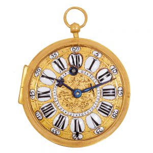French Louis XIV gilt Oignon pocket watch Circa 1710