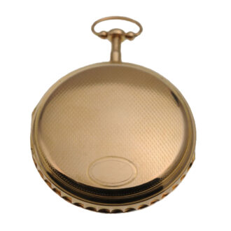 Swiss gold quarter repeating verge pocket watch Circa 1800