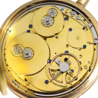 Swiss gold musical quarter repeating pocket watch Circa 1810
