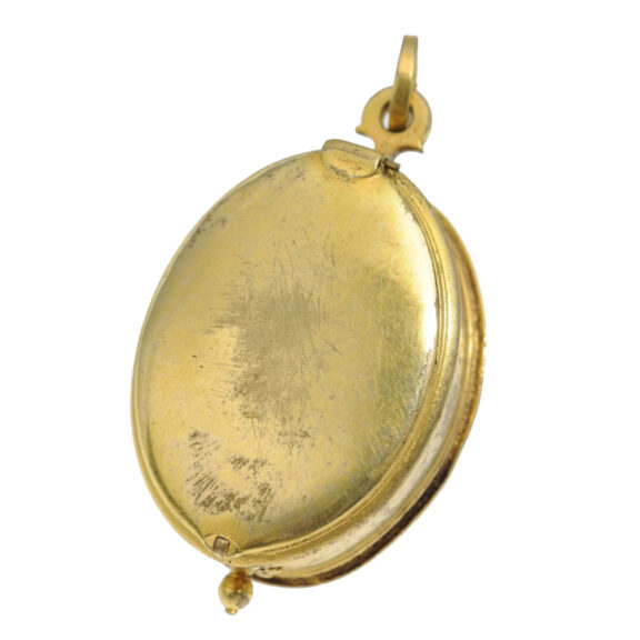 French gilt oval pendant pocket watch Circa 1590 French gilt oval pendant pocket watch Circa 1590