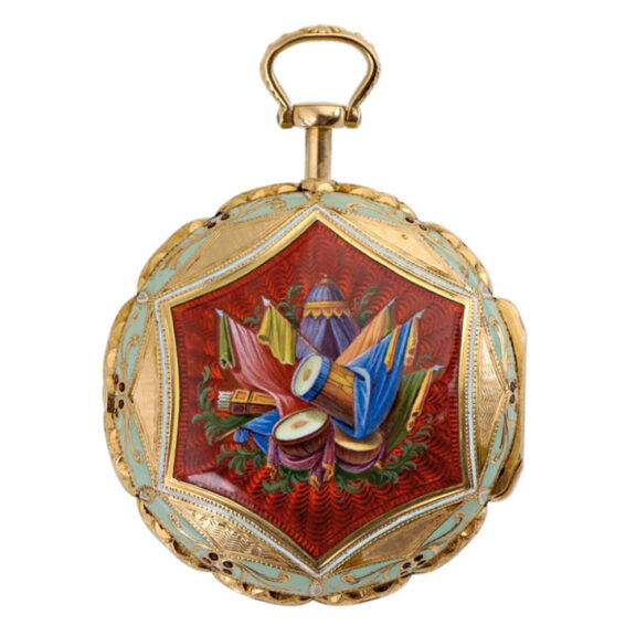 English gold and enamel verge watch for Ottoman market Circa 1781