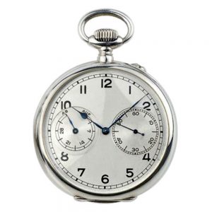 German silver Glashütte deck watch with 35h power reserve Circa 1940