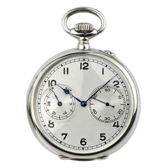 German silver Glashütte deck watch with 35h power reserve Circa 1940