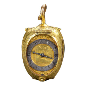 Swiss gilt verge watch in form of a tulip bud Circa 1650 Swiss gilt verge watch in form of a tulip bud Circa 1650