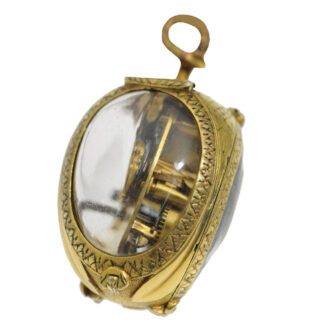 Swiss gilt verge watch in form of a tulip bud Circa 1650 Swiss gilt verge watch in form of a tulip bud Circa 1650