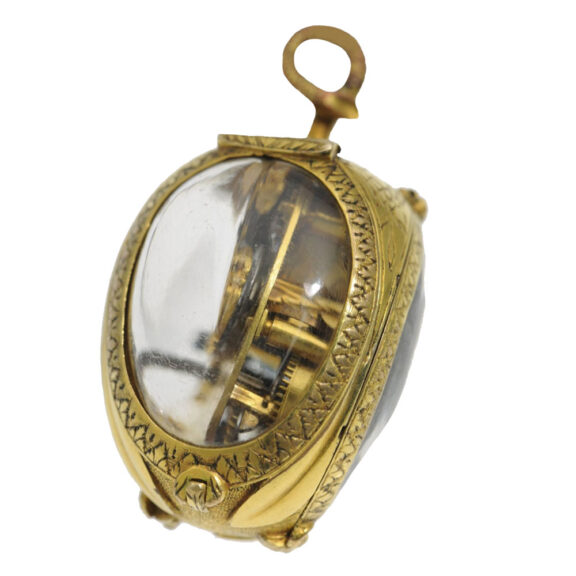 Swiss gilt verge watch in form of a tulip bud Circa 1650 Swiss gilt verge watch in form of a tulip bud Circa 1650