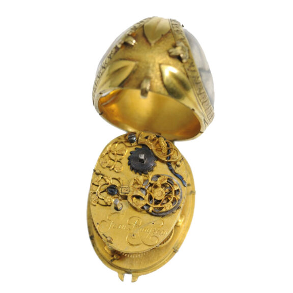 Swiss gilt verge watch in form of a tulip bud Circa 1650 Swiss gilt verge watch in form of a tulip bud Circa 1650